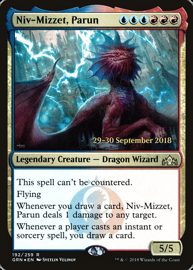 Niv-Mizzet, Parun [Guilds of Ravnica Prerelease Promos] - Magic: The Gathering - Card Brawlers | Quebec | Canada |