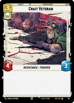 Crait Veteran (761) (Foil) (761) [Secrets of Power] - Fantasy Flight Games - Card Brawlers | Quebec | Canada |