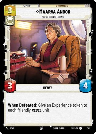 Maarva Andor - We've Been Sleeping (Foil) (762) (762) [Secrets of Power] - Fantasy Flight Games - Card Brawlers | Quebec | Canada |