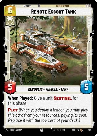 Remote Escort Tank (765) (Foil) (765) [Secrets of Power] - Fantasy Flight Games - Card Brawlers | Quebec | Canada |
