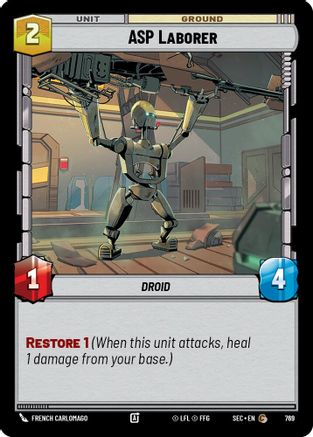 ASP Laborer (769) (Foil) (769) [Secrets of Power] - Fantasy Flight Games - Card Brawlers | Quebec | Canada |