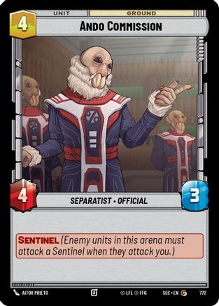Ando Commission (772) (Foil) (772) [Secrets of Power] - Fantasy Flight Games - Card Brawlers | Quebec | Canada |