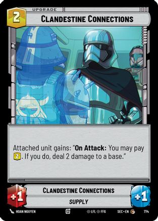 Clandestine Connections (774) (Foil) (774) [Secrets of Power] - Fantasy Flight Games - Card Brawlers | Quebec | Canada |