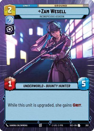 Zam Wesell - Inconspicuous Assassin (Hyperspace) (293) (293) [Secrets of Power] - Fantasy Flight Games - Card Brawlers | Quebec | Canada |