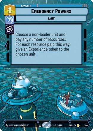 Emergency Powers (304) (Hyperspace) (304) [Secrets of Power] - Fantasy Flight Games - Card Brawlers | Quebec | Canada |