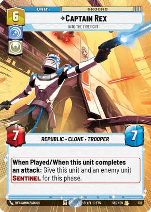Captain Rex - Into the Firefight (Hyperspace) (312) (312) [Secrets of Power] - Fantasy Flight Games - Card Brawlers | Quebec | Canada |