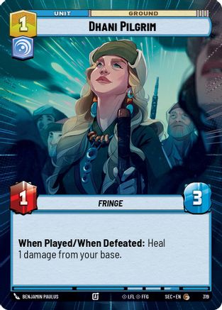 Dhani Pilgrim (319) (Hyperspace) (319) [Secrets of Power] - Fantasy Flight Games - Card Brawlers | Quebec | Canada |
