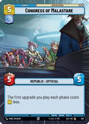 Congress of Malastare (328) (Hyperspace) (328) [Secrets of Power] - Fantasy Flight Games - Card Brawlers | Quebec | Canada |