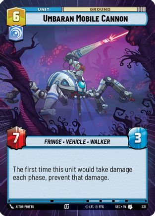 Umbaran Mobile Cannon (331) (Hyperspace) (331) [Secrets of Power] - Fantasy Flight Games - Card Brawlers | Quebec | Canada |