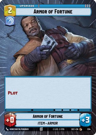 Armor of Fortune (334) (Hyperspace) (334) [Secrets of Power] - Fantasy Flight Games - Card Brawlers | Quebec | Canada |
