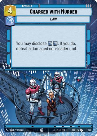 Charged with Murder (340) (Hyperspace) (340) [Secrets of Power] - Fantasy Flight Games - Card Brawlers | Quebec | Canada |