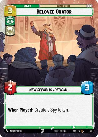 Beloved Orator (361) (Hyperspace) (361) [Secrets of Power] - Fantasy Flight Games - Card Brawlers | Quebec | Canada |