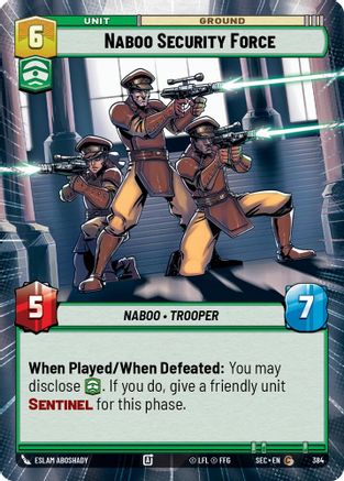 Naboo Security Force (384) (Hyperspace) (384) [Secrets of Power] - Fantasy Flight Games - Card Brawlers | Quebec | Canada |