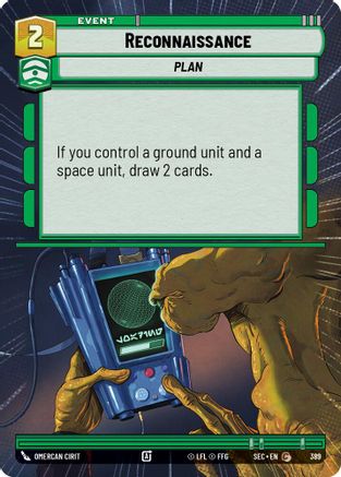 Reconnaissance (389) (Hyperspace) (389) [Secrets of Power] - Fantasy Flight Games - Card Brawlers | Quebec | Canada |