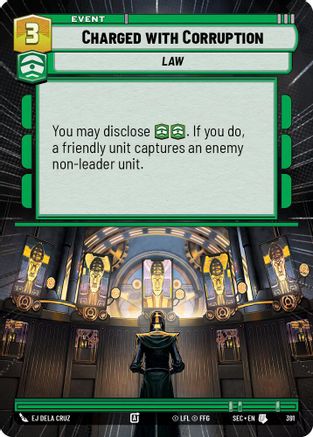 Charged with Corruption (391) (Hyperspace) (391) [Secrets of Power] - Fantasy Flight Games - Card Brawlers | Quebec | Canada |