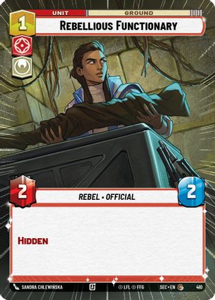 Rebellious Functionary (410) (Hyperspace) (410) [Secrets of Power] - Fantasy Flight Games - Card Brawlers | Quebec | Canada |