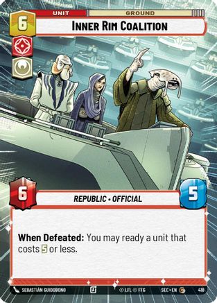 Inner Rim Coalition (418) (Hyperspace) (418) [Secrets of Power] - Fantasy Flight Games - Card Brawlers | Quebec | Canada |