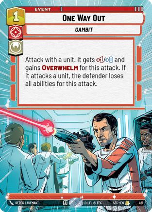 One Way Out (421) (Hyperspace) (421) [Secrets of Power] - Fantasy Flight Games - Card Brawlers | Quebec | Canada |