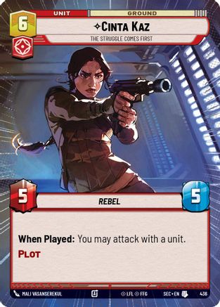 Cinta Kaz - The Struggle Comes First (Hyperspace) (436) (436) [Secrets of Power] - Fantasy Flight Games - Card Brawlers | Quebec | Canada |