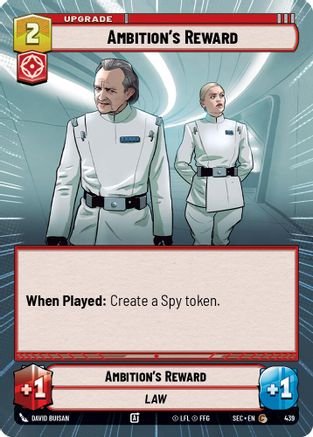 Ambition's Reward (439) (Hyperspace) (439) [Secrets of Power] - Fantasy Flight Games - Card Brawlers | Quebec | Canada |