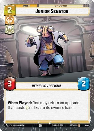 Junior Senator (464) (Hyperspace) (464) [Secrets of Power] - Fantasy Flight Games - Card Brawlers | Quebec | Canada |