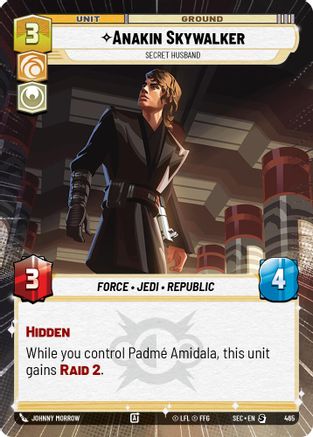 Anakin Skywalker - Secret Husband (Hyperspace) (465) (465) [Secrets of Power] - Fantasy Flight Games - Card Brawlers | Quebec | Canada |
