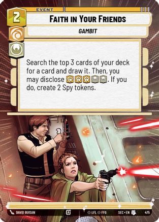 Faith in Your Friends (475) (Hyperspace) (475) [Secrets of Power] - Fantasy Flight Games - Card Brawlers | Quebec | Canada |