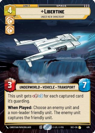Libertine - Under New Ownership (Hyperspace) (476) (476) [Secrets of Power] - Fantasy Flight Games - Card Brawlers | Quebec | Canada |