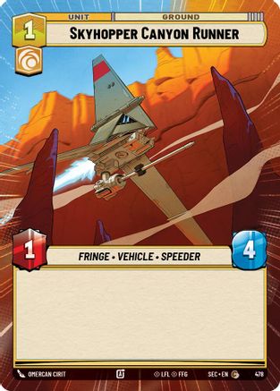 Skyhopper Canyon Runner (478) (Hyperspace) (478) [Secrets of Power] - Fantasy Flight Games - Card Brawlers | Quebec | Canada |