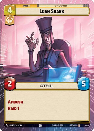 Loan Shark (486) (Hyperspace) (486) [Secrets of Power] - Fantasy Flight Games - Card Brawlers | Quebec | Canada |