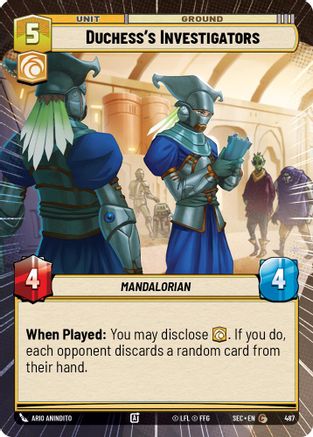 Duchess's Investigators (487) (Hyperspace) (487) [Secrets of Power] - Fantasy Flight Games - Card Brawlers | Quebec | Canada |