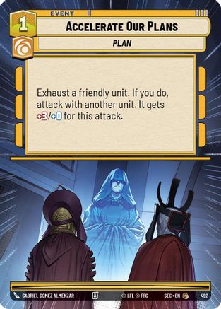 Accelerate Our Plans (492) (Hyperspace) (492) [Secrets of Power] - Fantasy Flight Games - Card Brawlers | Quebec | Canada |