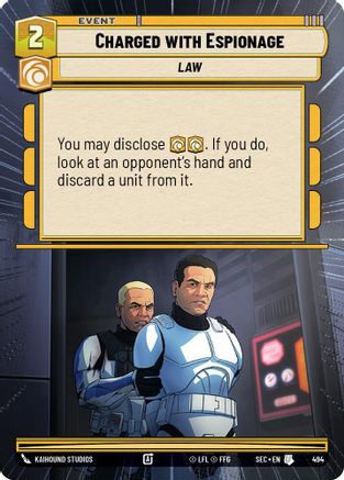 Charged with Espionage (494) (Hyperspace) (494) [Secrets of Power] - Fantasy Flight Games - Card Brawlers | Quebec | Canada |