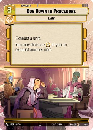 Bog Down in Procedure (498) (Hyperspace) (498) [Secrets of Power] - Fantasy Flight Games - Card Brawlers | Quebec | Canada |