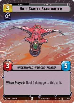 Hutt Cartel Starfighter (504) (Hyperspace) (504) [Secrets of Power] - Fantasy Flight Games - Card Brawlers | Quebec | Canada |
