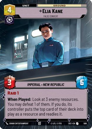 Elia Kane - False Convert (Hyperspace) (506) (506) [Secrets of Power] - Fantasy Flight Games - Card Brawlers | Quebec | Canada |