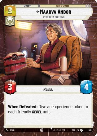 Maarva Andor - We've Been Sleeping (Hyperspace) (516) (516) [Secrets of Power] - Fantasy Flight Games - Card Brawlers | Quebec | Canada |