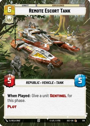 Remote Escort Tank (519) (Hyperspace) (519) [Secrets of Power] - Fantasy Flight Games - Card Brawlers | Quebec | Canada |