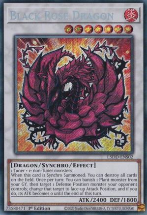 Black Rose Dragon [L5DD-ENS02] Secret Rare - Yu-Gi-Oh! - Card Brawlers | Quebec | Canada |