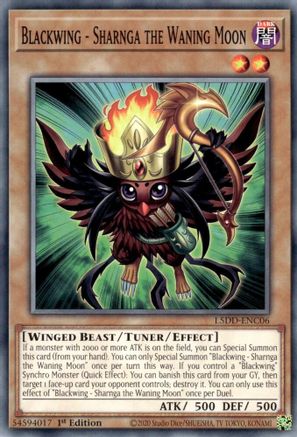 Blackwing - Sharnga the Waning Moon [L5DD-ENC06] Common - Yu-Gi-Oh! - Card Brawlers | Quebec | Canada |