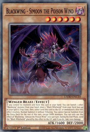 Blackwing - Simoon the Poison Wind [L5DD-ENC10] Common - Yu-Gi-Oh! - Card Brawlers | Quebec | Canada |
