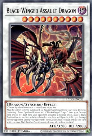 Black-Winged Assault Dragon [L5DD-ENC33] Common - Yu-Gi-Oh! - Card Brawlers | Quebec | Canada |
