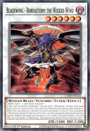 Blackwing - Boreastorm the Wicked Wind [L5DD-ENC34] Common - Yu-Gi-Oh! - Card Brawlers | Quebec | Canada |