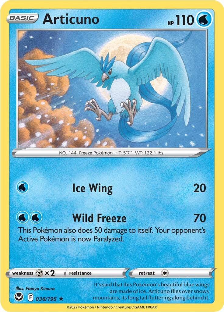 Articuno (036/195) [Sword & Shield: Silver Tempest] - Pokémon - Card Brawlers | Quebec | Canada |