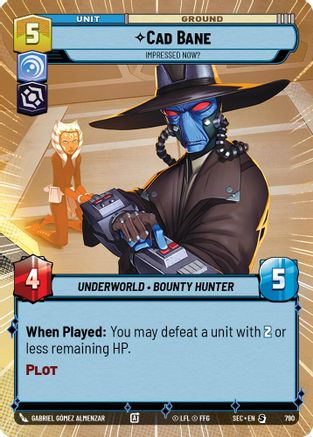 Cad Bane - Impressed Now? (Hyperspace Foil) (790) (790) [Secrets of Power] - Fantasy Flight Games - Card Brawlers | Quebec | Canada |