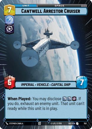 Cantwell Arrestor Cruiser (793) (Hyperspace Foil) (793) [Secrets of Power] - Fantasy Flight Games - Card Brawlers | Quebec | Canada |