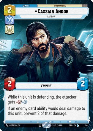 Cassian Andor - Lay Low (Hyperspace Foil) (798) (798) [Secrets of Power] - Fantasy Flight Games - Card Brawlers | Quebec | Canada |