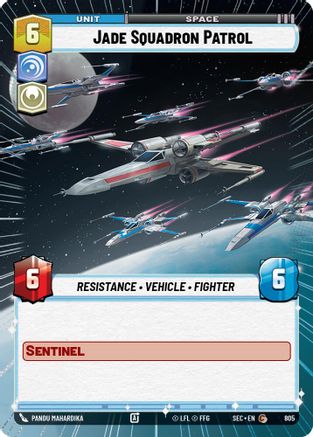 Jade Squadron Patrol (805) (Hyperspace Foil) (805) [Secrets of Power] - Fantasy Flight Games - Card Brawlers | Quebec | Canada |
