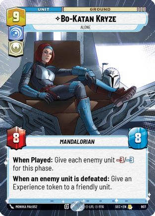 Bo-Katan Kryze - Katan Kryze (807) - Seul (Hyperspace Foil) (807) (807) [Secrets of Power] 