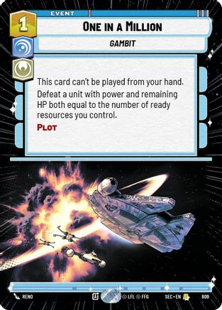 One in a Million (809) (Hyperspace Foil) (809) [Secrets of Power] - Fantasy Flight Games - Card Brawlers | Quebec | Canada |